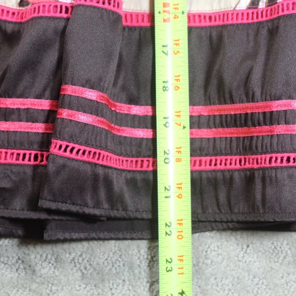 Worthington Brown & Pink Multicolor Pleated Skirt - Picture 4 of 4